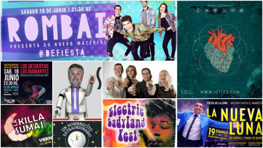 Muchísimos shows para el finde extra large