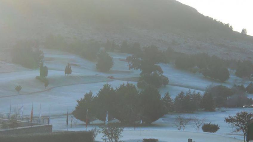 Una foto del Tandil gélido que despidió el otoño