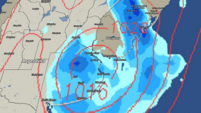 Clima: posible "ciclogénesis" el fin de semana