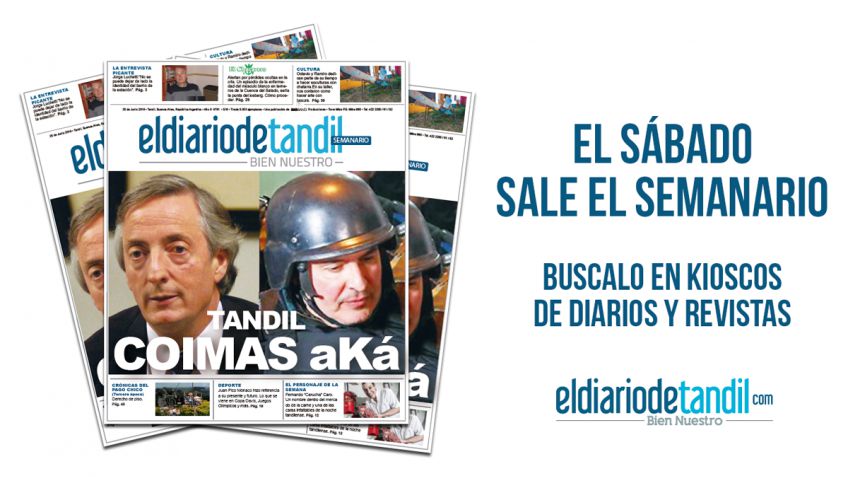 "Tandil, Coimas aKá": la tapa del semanario El Diario de Tandil
