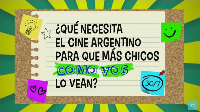 "¿Qué necesita el cine argentino para que más chicos como vos lo vean?" 