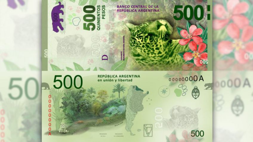 El billete de $500 sale a la cancha
