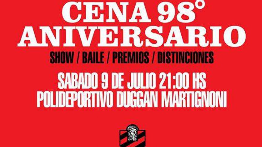 Independiente tiene todo listo para la Cena Show por su 98° Aniversario