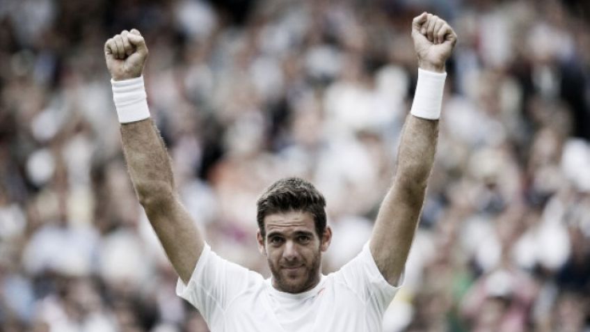 ¡Enorme, Juan Martín! Del Potro sacó a Wawrinka de Wimbledon