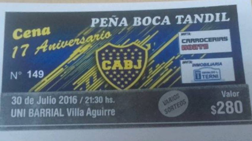 La Peña boquense prepara su cena show aniversario