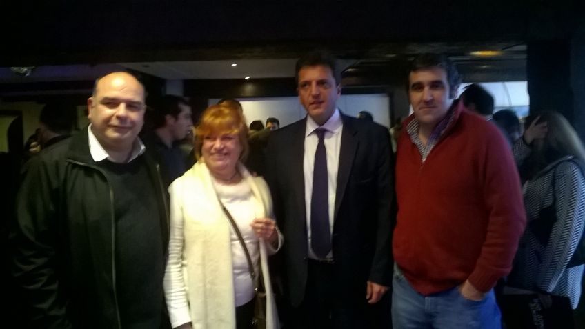 Representantes del FR local junto a Massa y Stolbizer en Mar del Plata