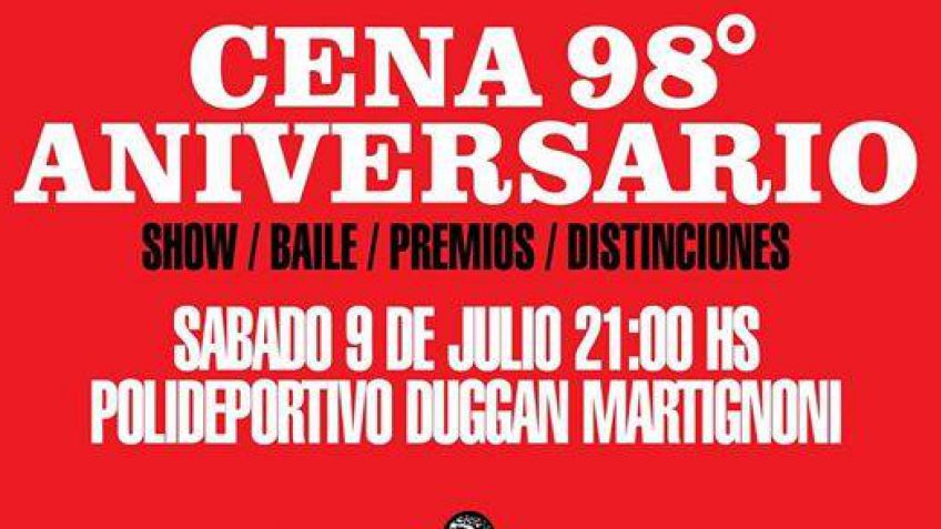 Independiente prepara la Cena Show por su 98° Aniversario