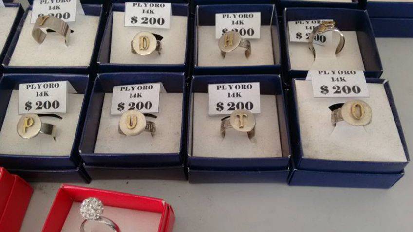 Dudosa picaresca en la vidriera de la Joyería Ceccon