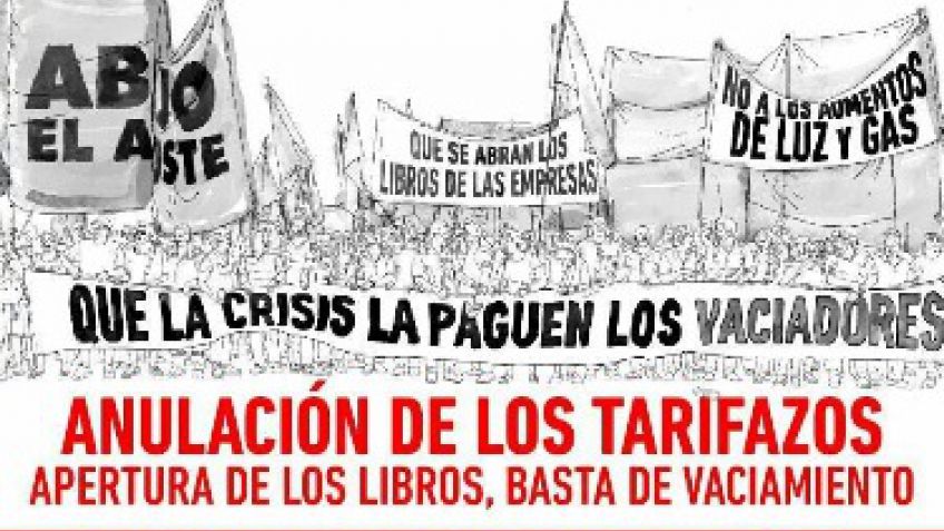 El Partido Obrero se suma a la convocatoria contra el tarifazo