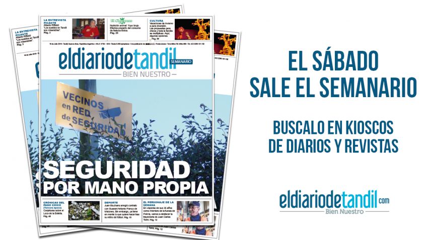 "Seguridad por mano propia", la tapa del semanario de este sábado