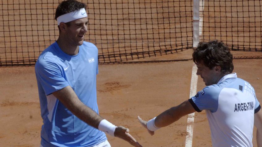 Del Potro y Pella, con mucho sufrimiento, le dieron el segundo punto a Argentina 