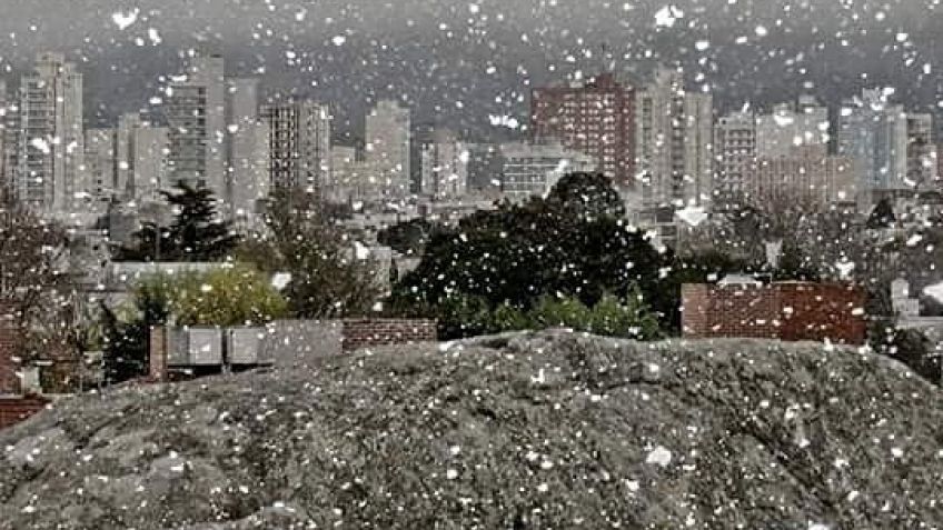Las sierras y la nieve, en una imagen 
