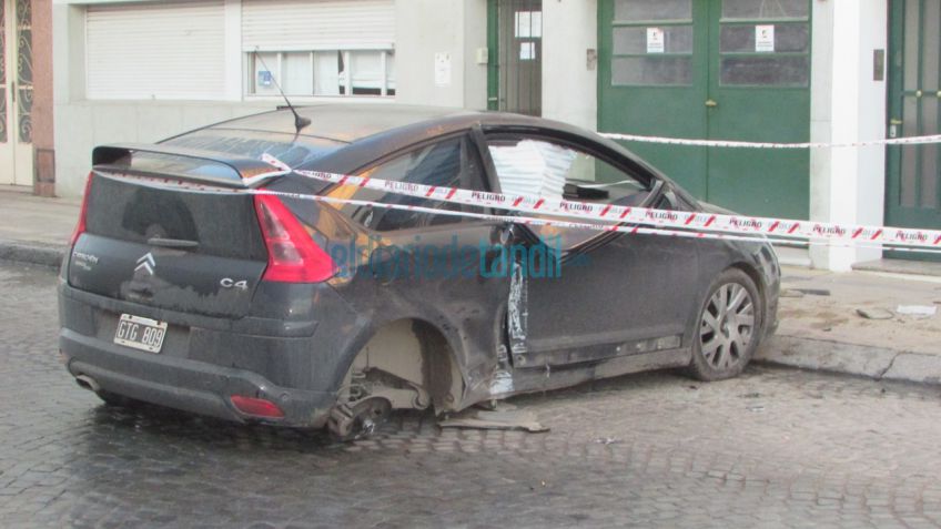 Fuerte accidente en Mitre y Alem