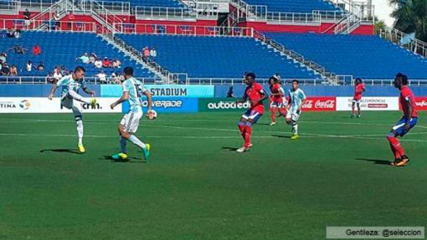 El seleccionado olímpico le ganó claramente a Haití en su penúltimo amistoso