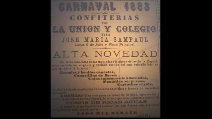 El carnaval allá lejos y hace tiempo