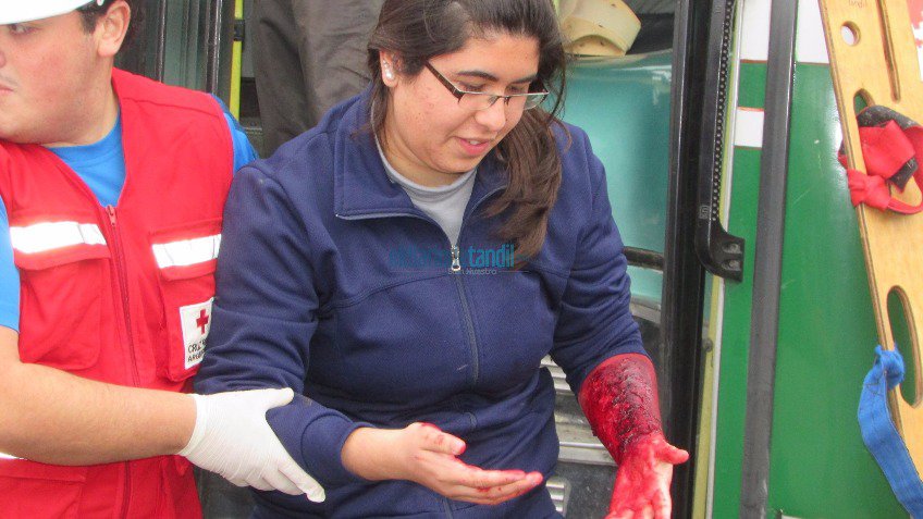 Espectacular despliegue en un simulacro de emergencia 