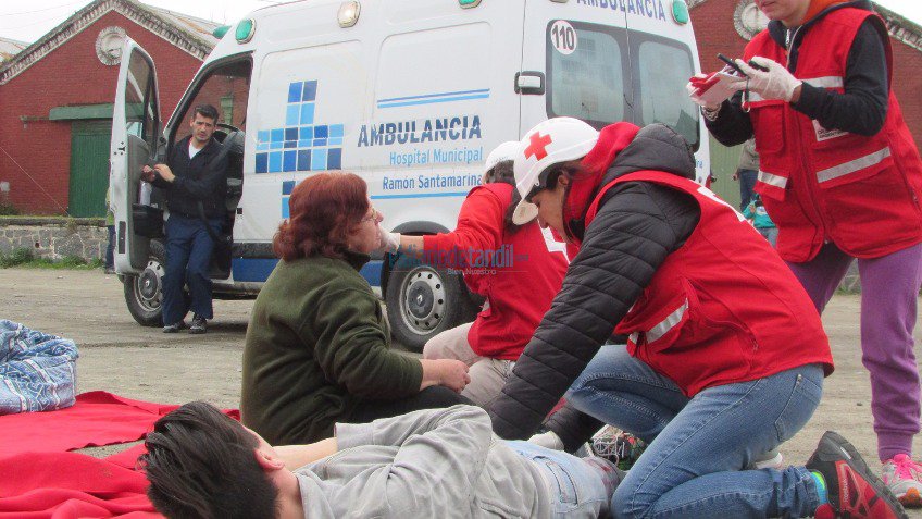 Espectacular despliegue en un simulacro de emergencia 