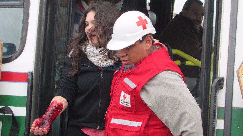 Espectacular despliegue en un simulacro de emergencia 