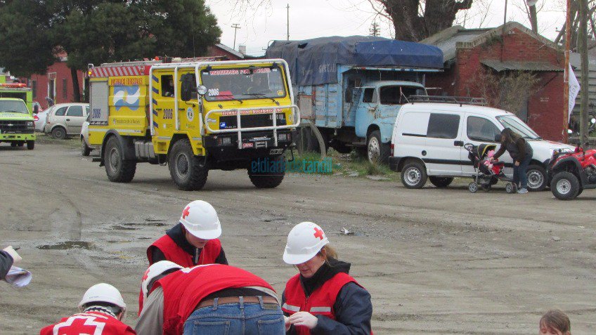 Espectacular despliegue en un simulacro de emergencia 