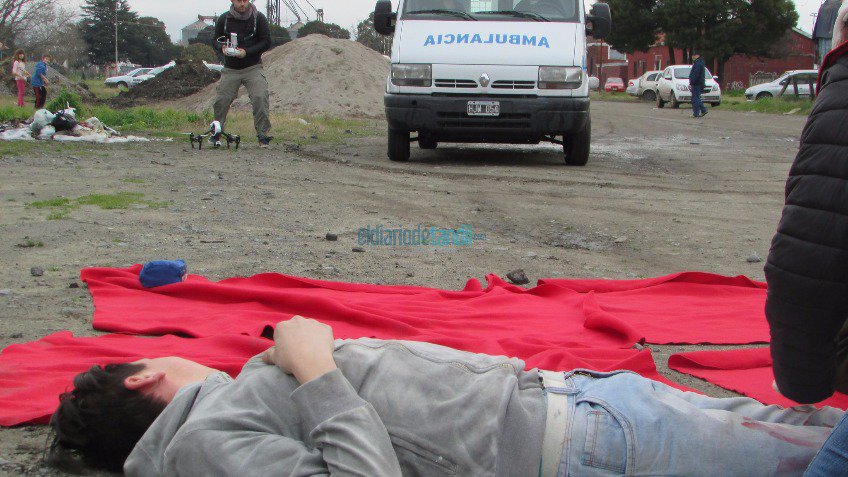 Espectacular despliegue en un simulacro de emergencia 