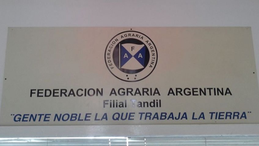 Comunicado de la Federación Agraria Filial Tandil