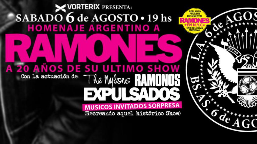 Homenaje a Ramones en Vorterix con presencia tandilense
