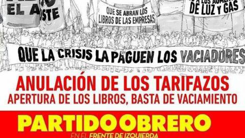 El jueves 4, todos al cacerolazo contra el tarifazo