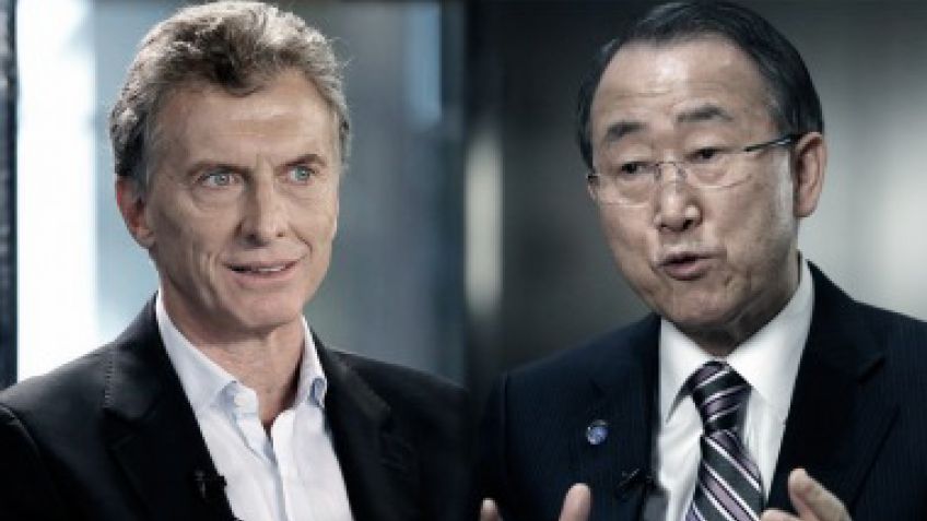 Macri recibe al secretario General de las Naciones Unidas en la Rosada