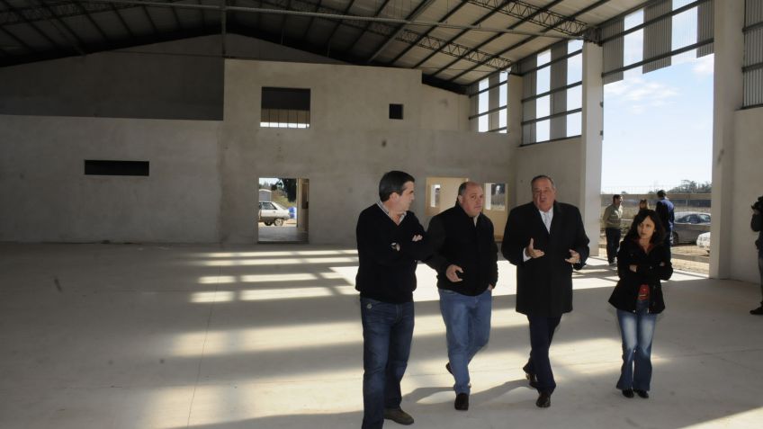 Lunghi recorrió la obra de construcción del nuevo edificio de vialidad