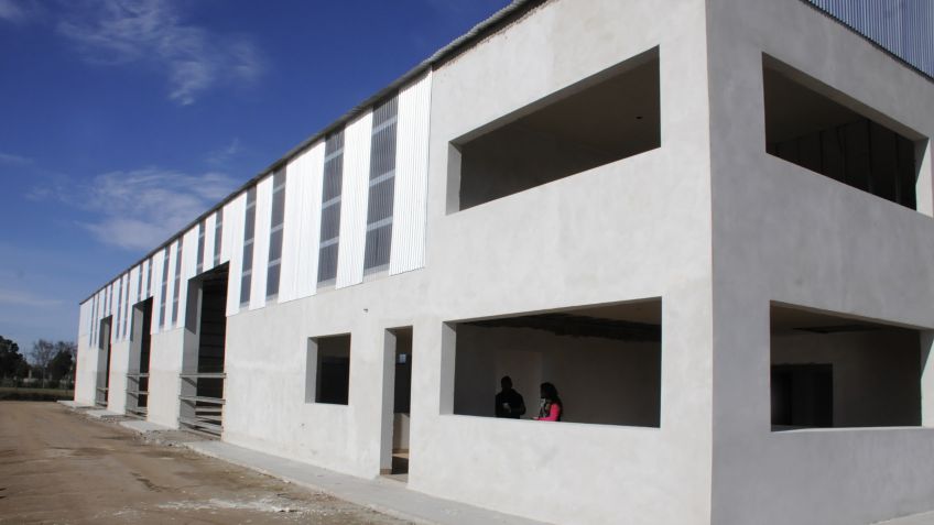 Lunghi recorrió la obra de construcción del nuevo edificio de vialidad
