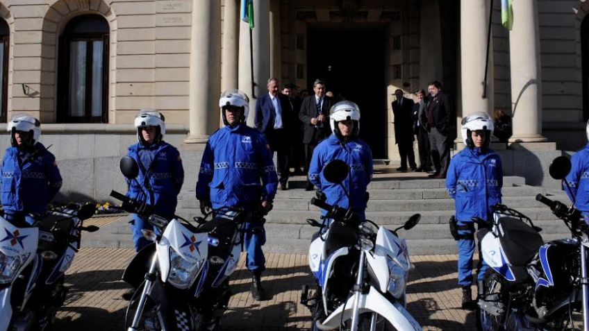 La policía local motorizada