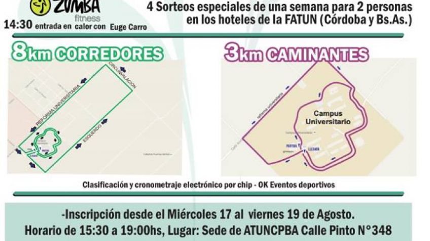 Ya te podés inscribir a la 2da. Correcaminata Universitaria