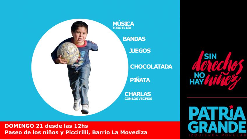 Festejo por el día del Niño y la Niña en el barrio la Movediza