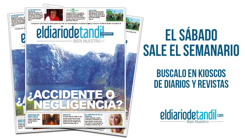 "¿Accidente o negligencia?", la tapa del Semanario El Diario de Tandil