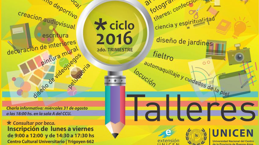 Extensión Unicen inscribe en sus talleres