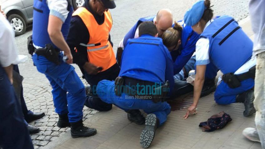 Un hombre mayor falleció en pleno centro