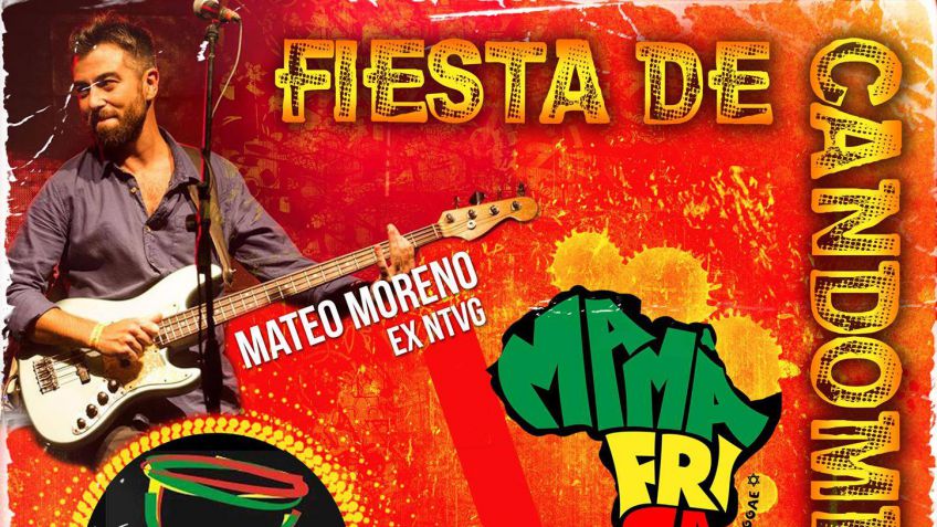 La fiesta de candombe y reggae con Mateo Moreno cambia de lugar