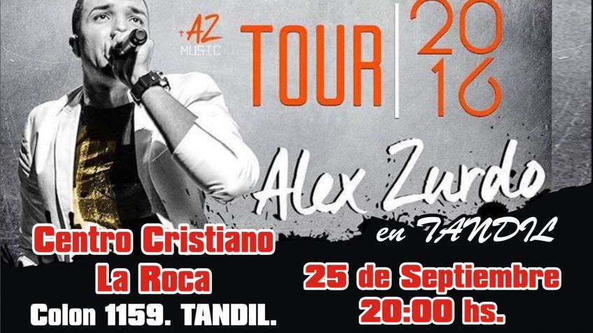 Alex Zurdo en Tandil en beneficio de ATAD