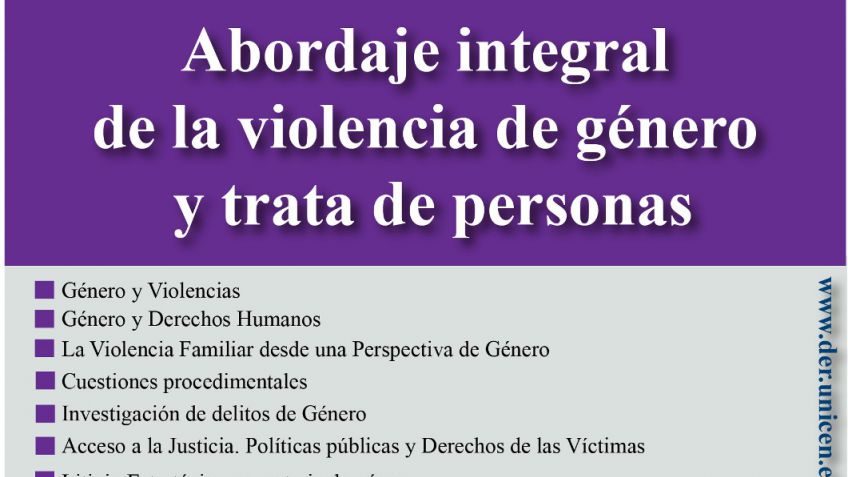 Curso sobre Abordaje Integral de violencia de género y trata de personas 
