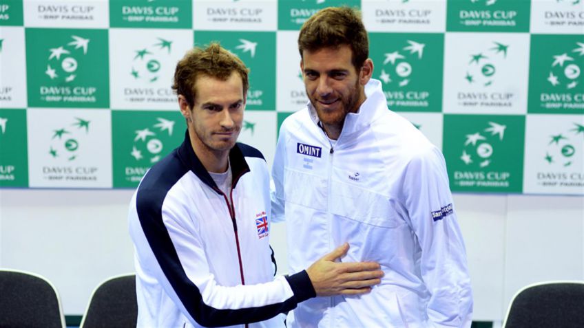 Copa Davis: Del Potro irá por la revancha ante Murray