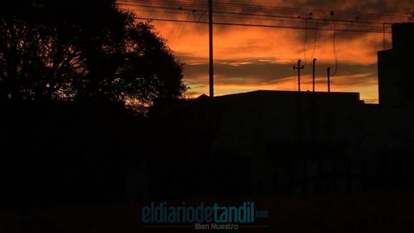 El cielo dio su propio espectáculo en el atardecer serrano