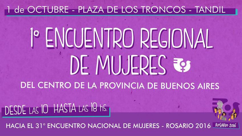 1° encuentro regional de mujeres del centro de la provincia de Buenos Aires