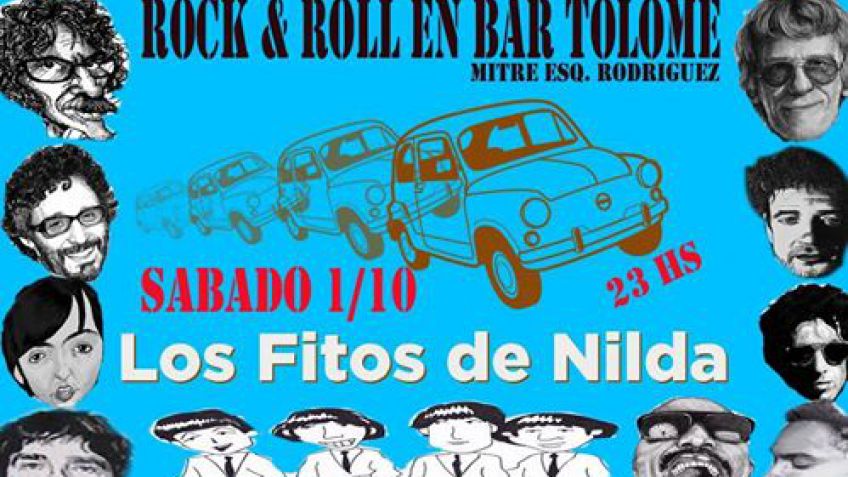 "Los Fitos de Nilda", sábado de rock and roll en Bar Tolomé 