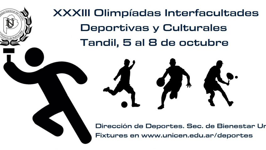 XXXIII Olimpiadas en UNICEN, previas a los Juegos Universitarios Regionales