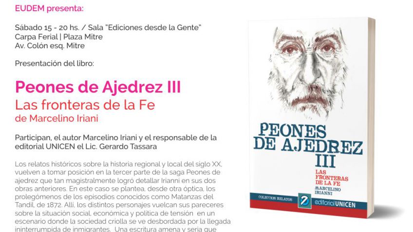 Libro de historiador y novelista en Feria de Mar del Plata