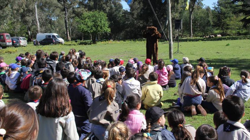 Encuentro de niños y niñas scout en Sans Souci