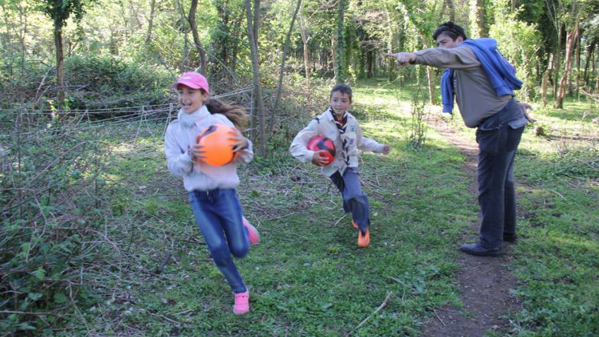 Encuentro de niños y niñas scout en Sans Souci