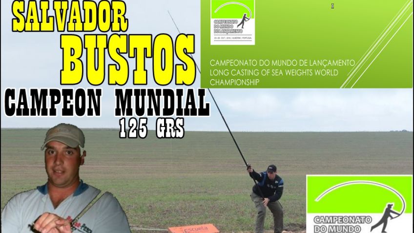 Salvador Bustos, campeón mundial 125 gramos en Portugal