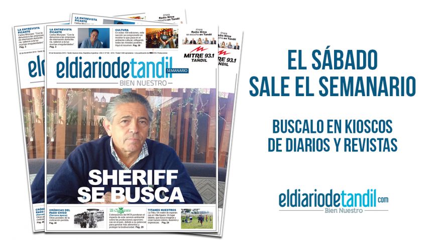 "Sheriff se busca", la tapa del Semanario