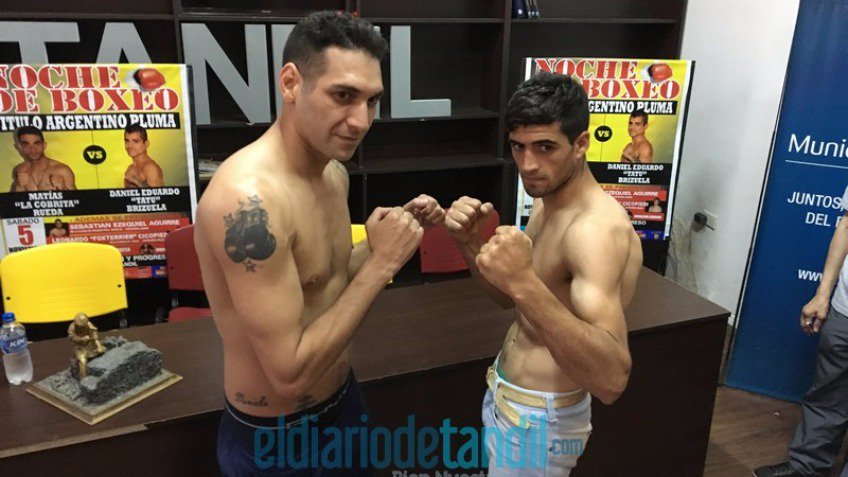 Matías Rueda defenderá su título argentino ante Daniel Brizuela